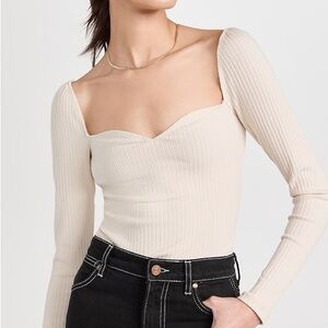 Reformation Cream Top